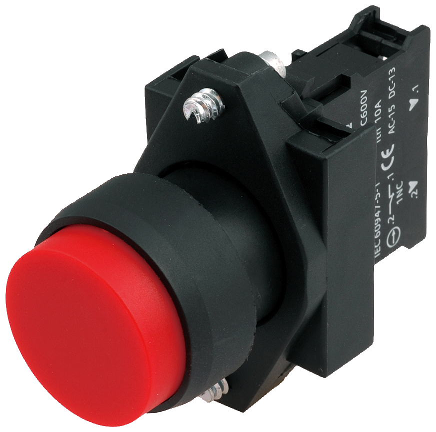 Siemens 3SB6110-0AB60-1BA0 Komple Yay Dönüşlü Butonlar Plastik Beyaz 1NO