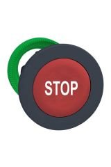 Schneider (ZB5FA434) Kırmızı üzerine beyaz ''STOP'' yazılı kafa