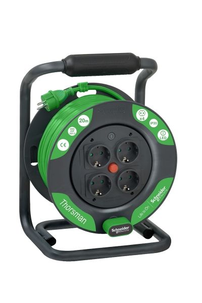 Schneider (IMT33140) Kablo Makarası Klasik, IP20, HO5VVF 3G1.5 20mt kablolu, topraklı