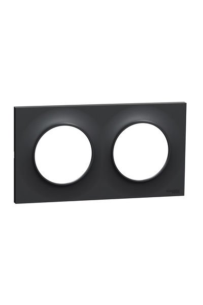 Schneider (S540704) Odace Styl Antrasit İkili Çerçeve