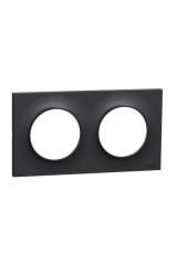 Schneider (S540704) Odace Styl Antrasit İkili Çerçeve