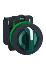 Schneider (XB5FK133M5) Işıklı, mandal buton LED 230 VAC   Kırmızı 1NA+1NK