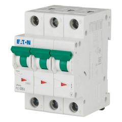 Eaton PL7-D6/3 Minyatür Devre Kesici - 10kA - D eğrisi - 3x6A (263418)
