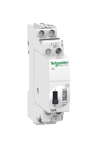 Schneider (A9C30112) iTL Darbe Akım Anahtarları, 16A 2P 24VAC/12VDC