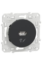 Schneider (S540408) Odace USB Priz - Antrasit