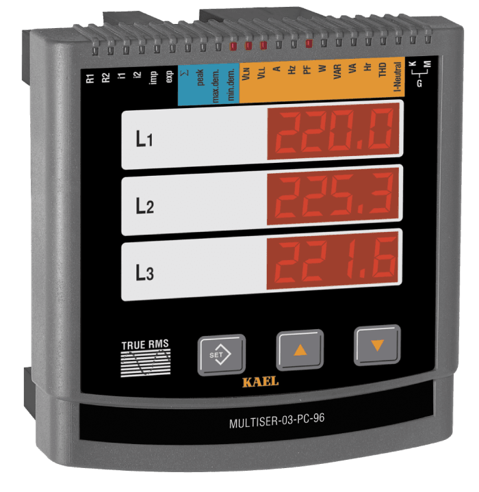 Kael  MULTISER-03-pc-96 ŞEBEKE ANALİZÖRÜ TFT EKRAN