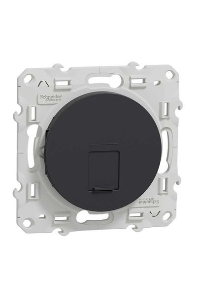 Schneider (S540400) Odace 1*RJ45 Konnektörsüz - Antrasit