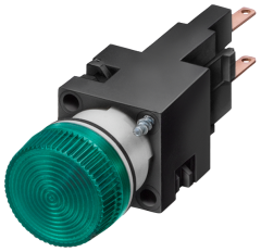 Siemens 3SB2224-6BD06 3SB2 PLASTİK SERİ 16mm, KOMPLE SİNYAL LAMBASI, DUY VE 24V AMPUL DAHİL, SARI