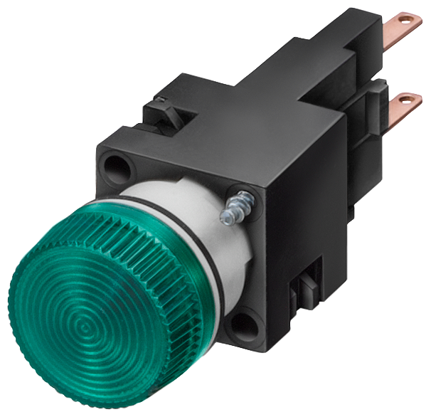 Siemens 3SB2224-6BC06 3SB2 PLASTİK SERİ 16mm, KOMPLE SİNYAL LAMBASI, DUY VE 24V AMPUL DAHİL, KIRMIZI