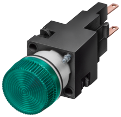 Siemens 3SB2224-6BC06 3SB2 PLASTİK SERİ 16mm, KOMPLE SİNYAL LAMBASI, DUY VE 24V AMPUL DAHİL, KIRMIZI