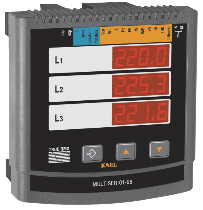 Kael  MULTISER-01-96 ŞEBEKE ANALİZÖRÜ TFT EKRAN