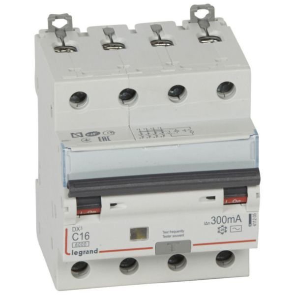 Legrand (411205) DX³ RCBO 16A 4P AC tipi 300mA