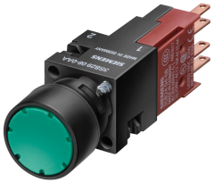 Siemens 3SB2202-0AB01 3SB2 PLASTİK SERİ 16mm, KOMPLE START-STOP BUTONU, SİYAH, 10A, 1N0