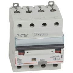 Legrand (411204) DX³ RCBO 10A 4P AC tipi 300mA