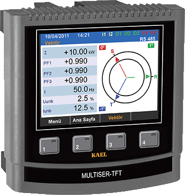 Kael  MULTISER-11-PC-TFT ŞEBEKE ANALİZÖRÜ TFT EKRAN