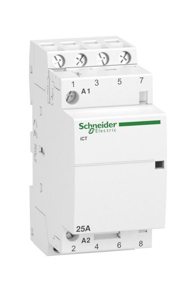 Schneider (A9C20834) iCT Sessiz Kontaktörler, 25A 4NO 220-240 VAC