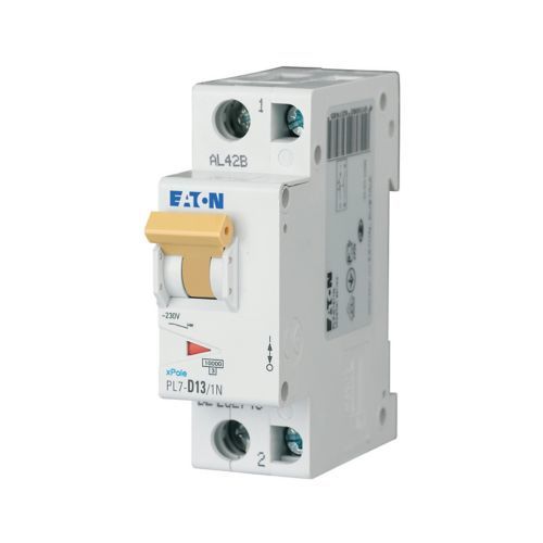 Eaton PL7-D13/1N Minyatür Devre Kesici - 10kA - D eğrisi - 1x13A+N (262757)