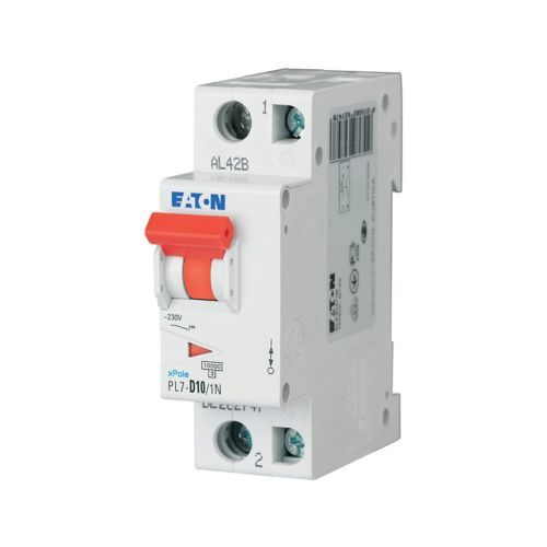 Eaton PL7-D10/1N Minyatür Devre Kesici - 10kA - D eğrisi - 1x10A+N (262756)