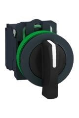 Schneider (XB5FJ33) Siyah, uzun mandallı buton  1 NA+1 NA