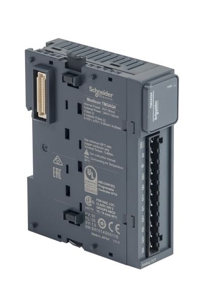 Schneider (TM3AQ4)  2 (RTD-Thermocouple) / 1(0-10 V, 4-20 mA)