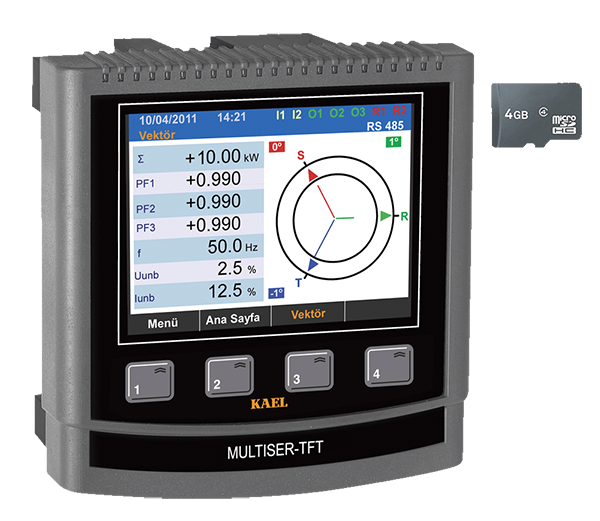 Kael  MULTISER-05-PC-TFT ŞEBEKE ANALİZÖRÜ TFT EKRAN