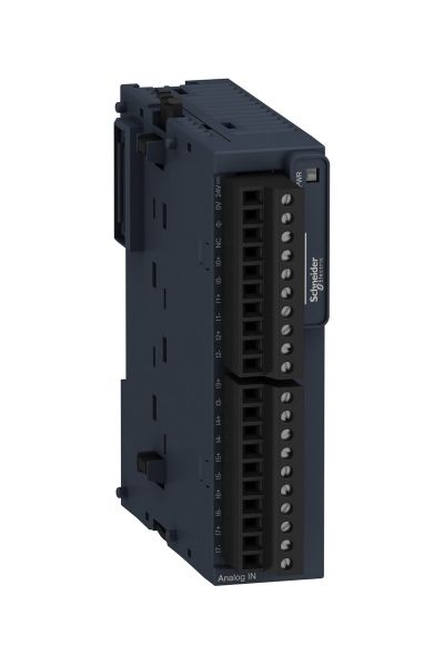 Schneider (TM3AI8) 4 ( 0..10V, 0..20mA, PT100/1000, NI100/1000) / -