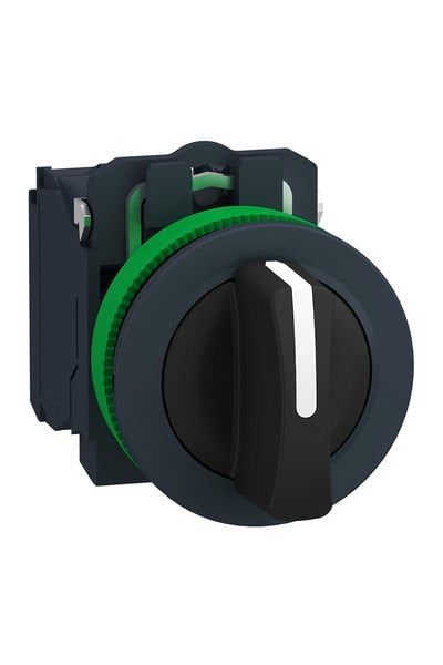 Schneider (XB5FD33) Siyah mandal buton  1 NA+1NA