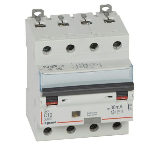 Legrand (411185) DX³ RCBO 10A 4P AC tipi 30mA