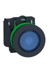 Schneider (XB5FW36M5) Işıklı, yaylı butonlar LED 230 VAC  1 NA+1 NK