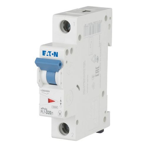 Eaton PL7-D20/1 Minyatür Devre Kesici - 10kA - D eğrisi - 1x20A (262717)