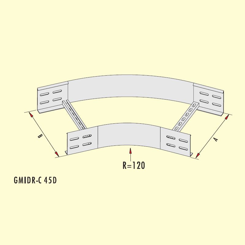 Gersan 135° Dönüş Elemanı (h=100mm)
