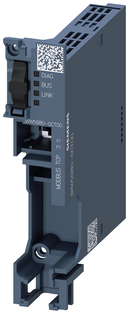 Siemens 3RW5980-0CT00 3RW50,3RW52 ve 3RW55'e uygun Modbus TCP haberleşme modülü
