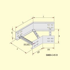 Gersan 135° Dönüş Elemanı (h=100mm)