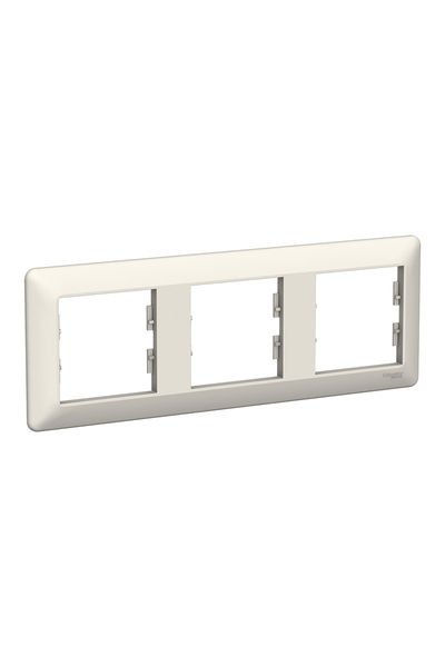 Schneider (EPH5805323) Asfora EM 3lü Yatay Çerçeve Krem