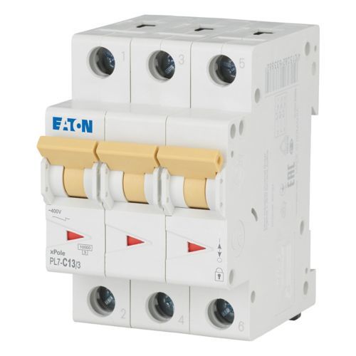 Eaton PL7-C13/3 Minyatür Devre Kesici - 10kA - C eğrisi - 3x13A (263408)