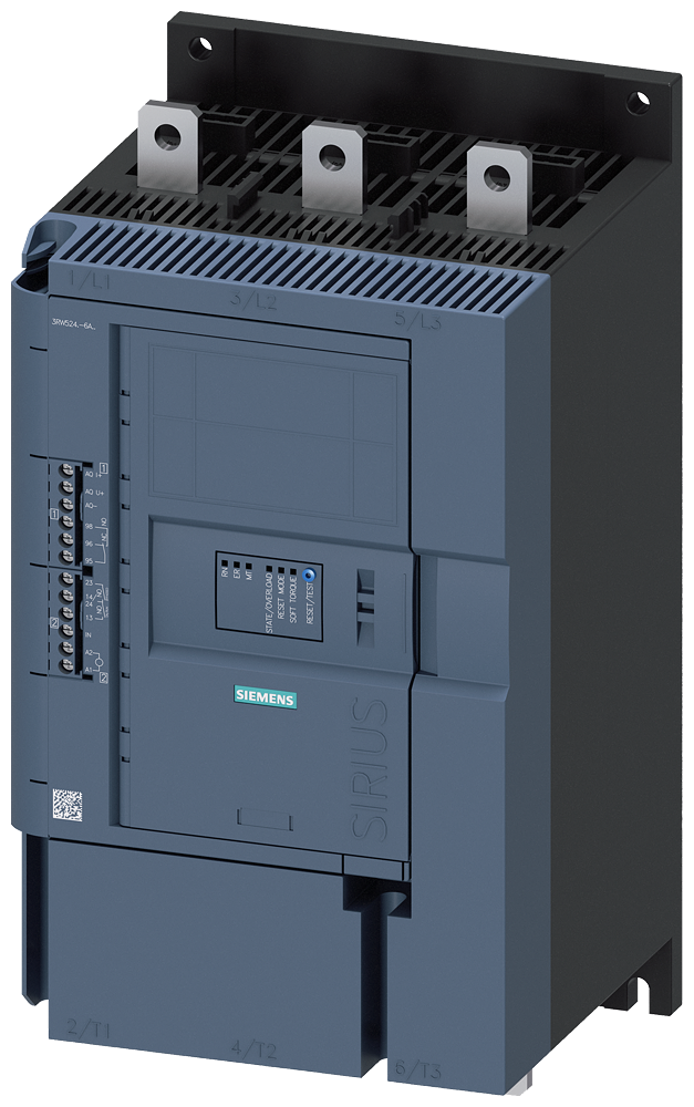 Siemens 3RW5243-6AC14 SIRIUS yumuşak yol verici 200-480 V 210 A, 110kW/400 V, 110-250 V AC vidalı bağlantı, analog çıkışlı