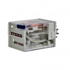Vteke RÖLE 8PIN 2KONTAKT, 24VAC  (YUVARLAK SOKET TİPİ), 10A