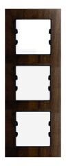 Masif Ahşap A.Ceviz Üçlü Dikey / Vertical Triple Çerçeve