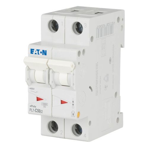 Eaton PL7-C50/2 Minyatür Devre Kesici - 10kA - C eğrisi - 2x50A (263364)