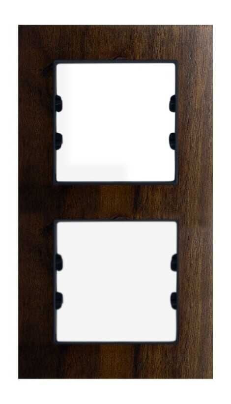 Masif Ahşap A.Ceviz İkili Dikey / Vertical Dual Çerçeve