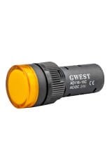 GWEST 16mm SARI 24V. SİNYAL LAMBASI