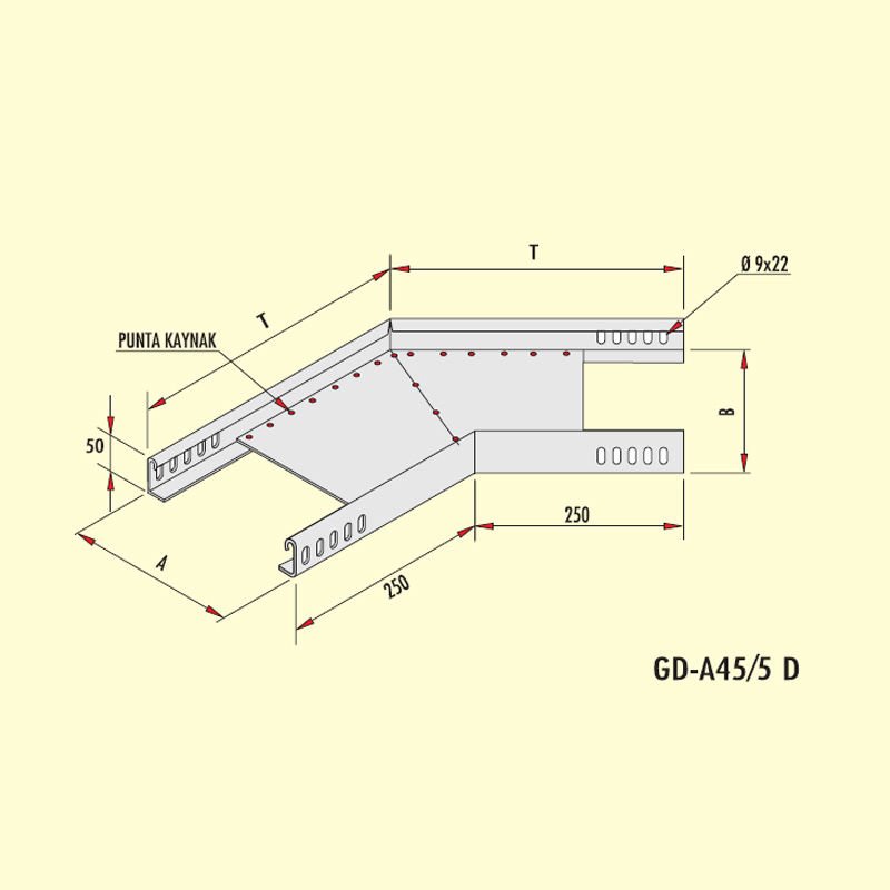 Gersan Ağır Hizmet 135° Dönüş Elemanı (h=50mm)
