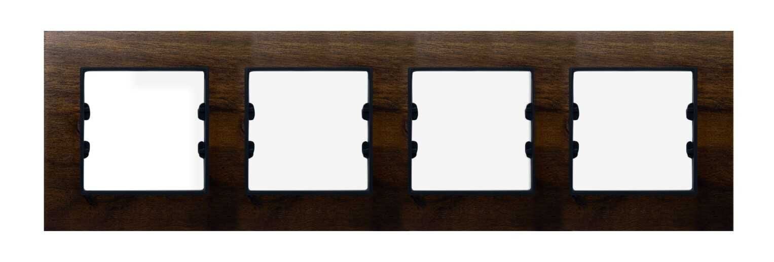 Masif Ahşap A.Ceviz Dörtlü / Quad Çerçeve