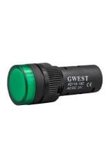 GWEST 16mm YEŞİL 24V. SİNYAL LAMBASI