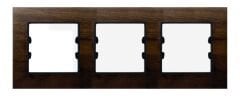 Masif Ahşap A.Ceviz Üçlü / Triple Çerçeve