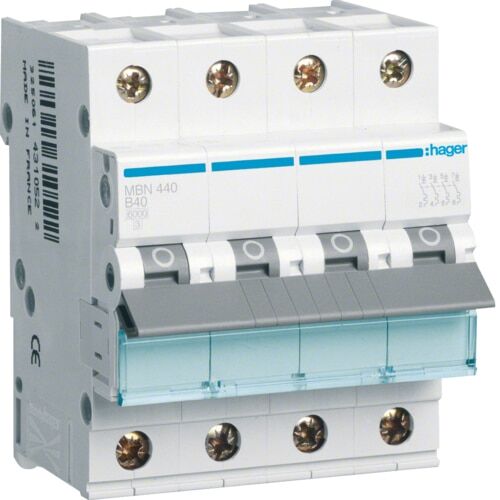 MCB 4P 6kA B-40A 4M