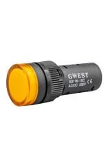 GWEST 16mm SARI 220V. SİNYAL LAMBASI