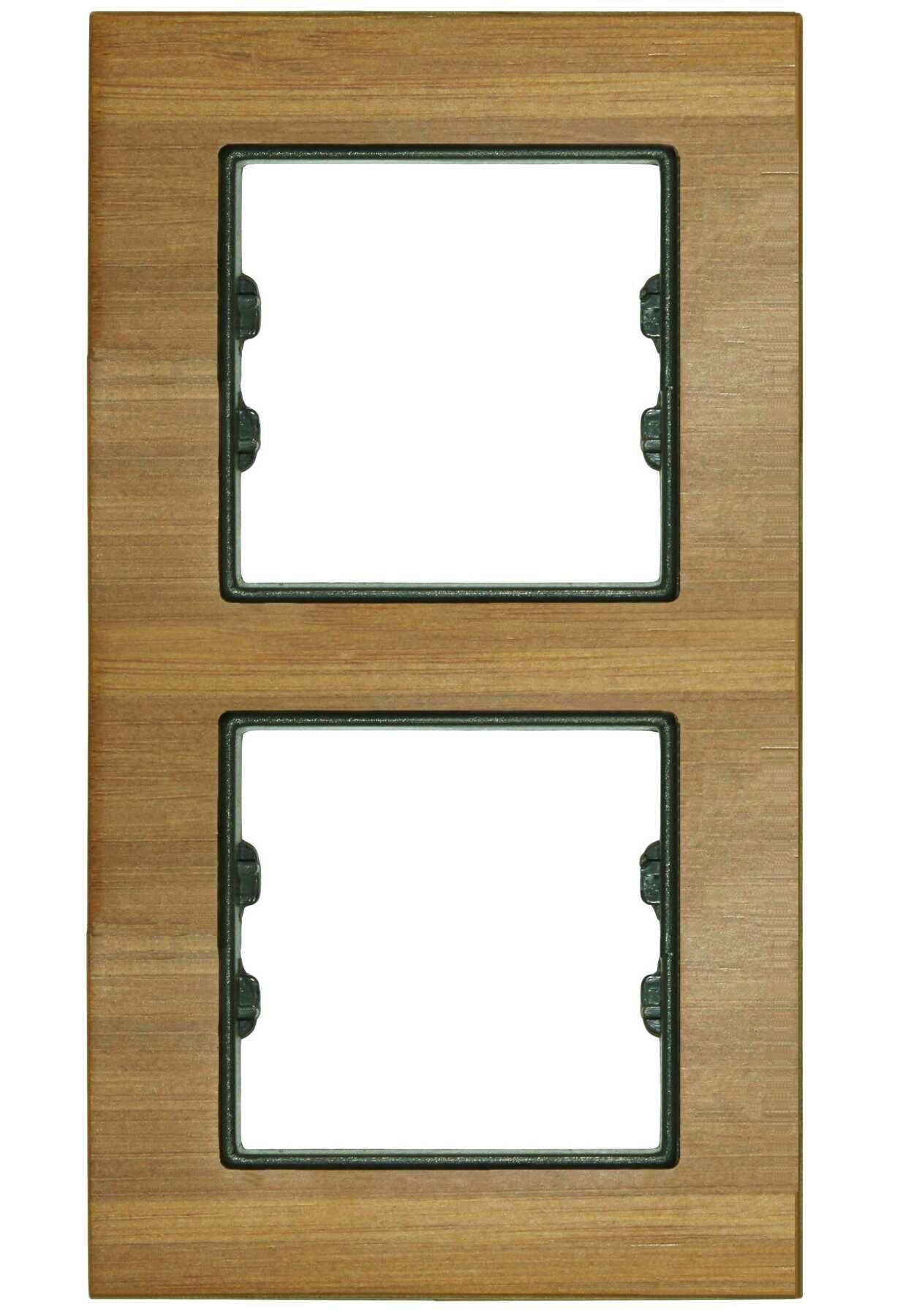 Masif Ahşap Bambu İkili Dikey / Vertical Dual Çerçeve