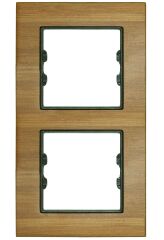 Masif Ahşap Bambu İkili Dikey / Vertical Dual Çerçeve