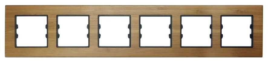 Masif Ahşap Bambu Altılı / Six Çerçeve